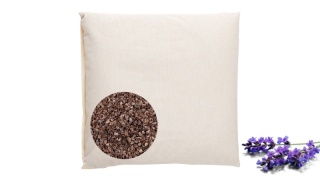 Poduszka z łuską gryki i lawendą naturalna zdrowotna 40x40 cm